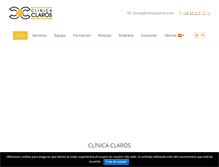 Tablet Screenshot of clinicaclaros.com